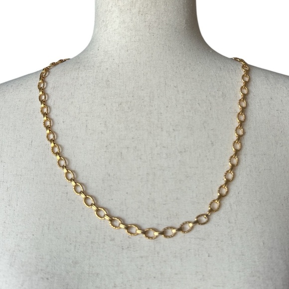 Vintage Gold-Tone Chain Necklace Set  Wear Together or Separately - Picture 4 of 8
